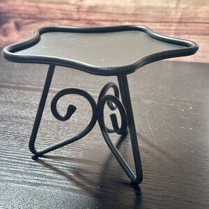 Longaberger 2001 Small SHINING STAR Basket WROUGHT IRON STAND